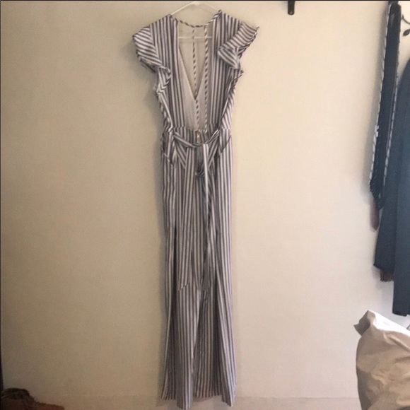 Navy and White Jumpsuit! - Picture 2 of 4